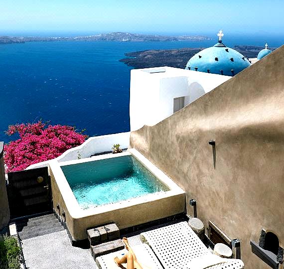 Luxury Villa Blue Dome Santorini